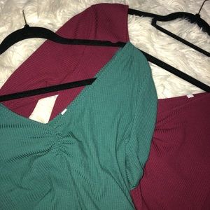 2 LONG SLEEVE TOPS BUNDLE